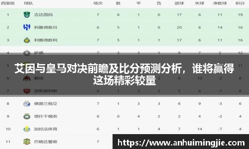 艾因与皇马对决前瞻及比分预测分析，谁将赢得这场精彩较量